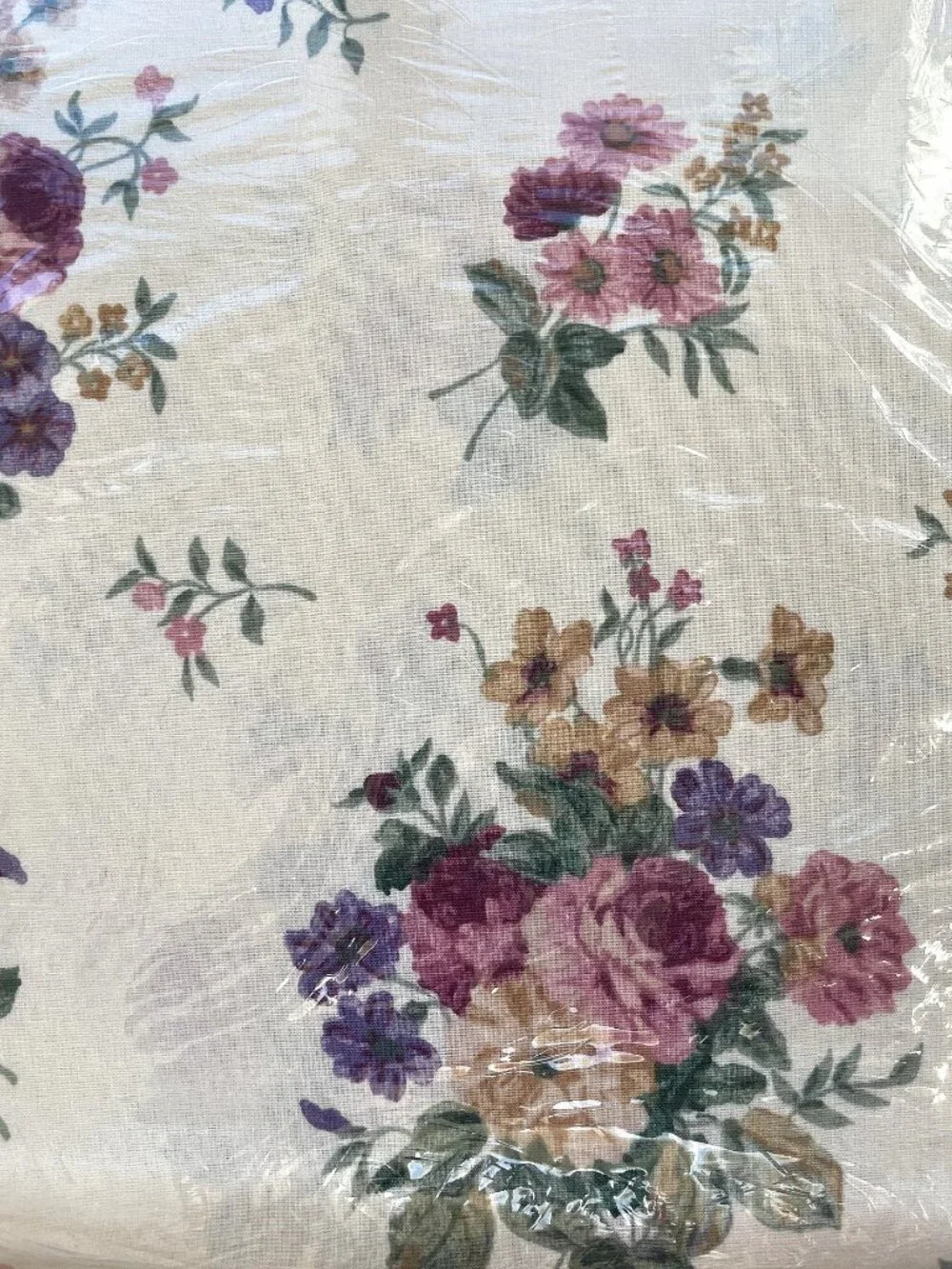 🌸 Vintage Cottagecore Floral Queen Flat Sheet